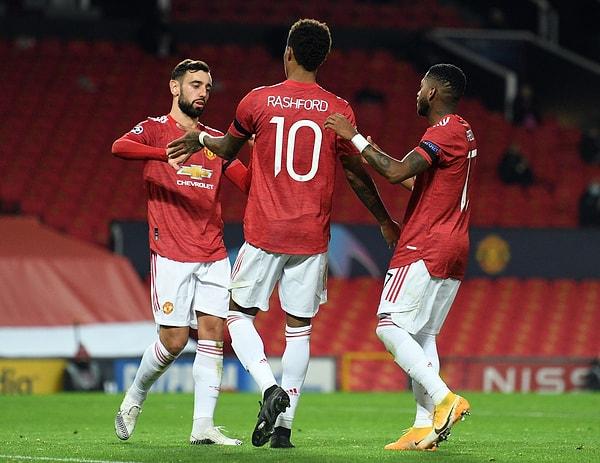 Manchester United'ın galibiyet gollerini 7 ve 19'da Bruno Fernades, 35'te penaltıdan Marcus Rashford ve 90+2'de Daniel James kaydetti.