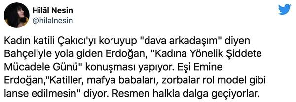 Emine Erdoğan'ın sözleri Çakıcı ile MHP arasındaki ilişki dile getirilerek sosyal medyada eleştirildi📌