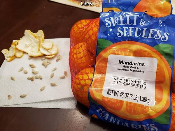 1. Мандарины без косточек: вокруг вранье!