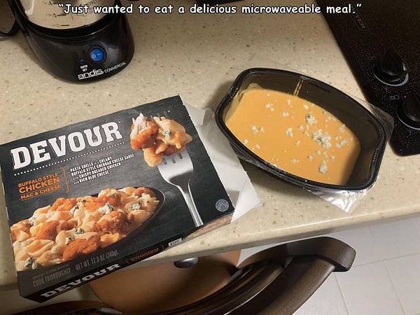 5. "Я просто хотел перекусить сытным блюдом, которое можно приготовить в микроволновой печи".