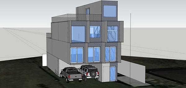 Размер дома 232 квадратных метра.