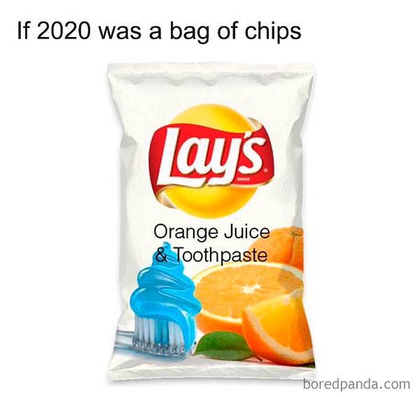 6. Если бы 2020 год был пачкой чипсов: