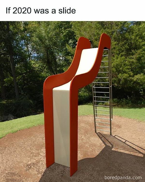 8. Если бы 2020 год был детской горкой: