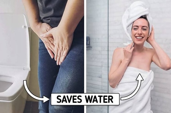 9. Вы можете сохранить 584 л воды, если будете справлять малую нужду в душе.