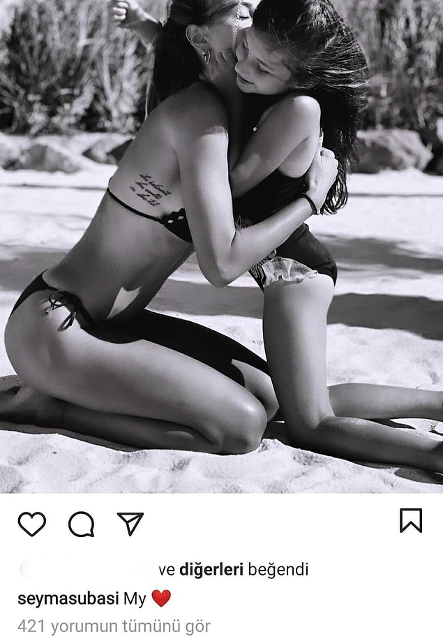 Mesela "My Love" yorumuyla paylaştığı Melisa ile olan fotoğrafı...
