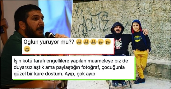 Engelli Sporcu Celal Karadoğan'ın Oğluyla Paylaştığı Fotoğrafa Gelen Skandal Yorum Tepkilerin Odağında