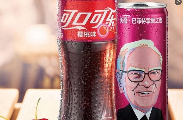 10. Buffett'ın yüzü Çin'de kirazlı kola kutularının üzerine basılmıştır.