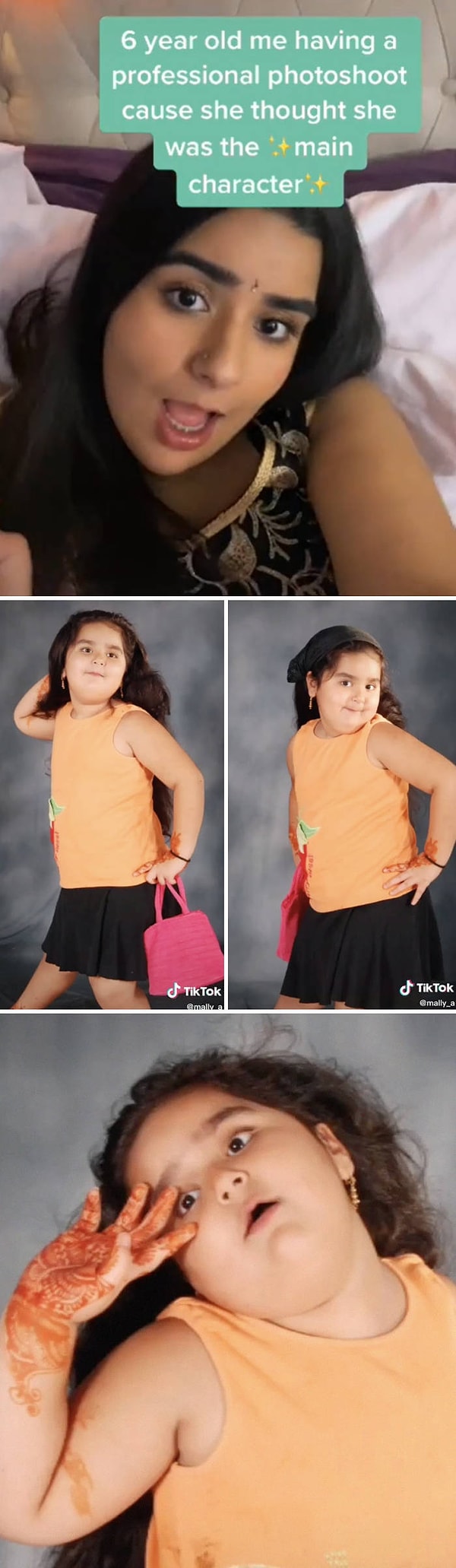 1. "Я в 6 лет участвую в профессиональной фотосессии и думаю, что я главная девчонка на районе".