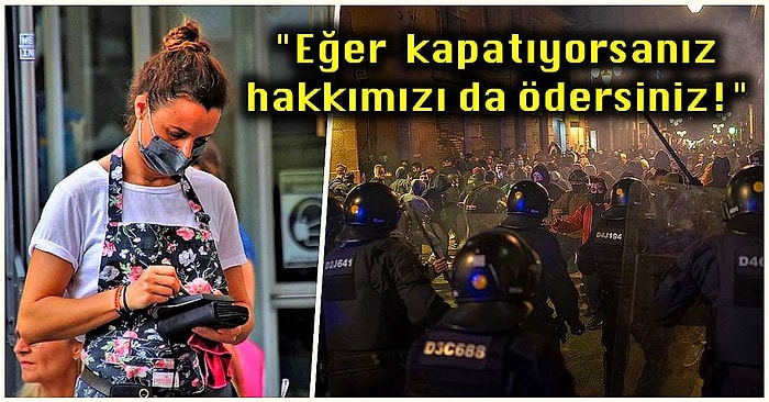 İşsiz Kaldıkları İçin İsyan Ediyorlar! Avrupa Genelinde Koronavirüs Kısıtlamaları Restoran Çalışanları Tarafından Protesto Ediliyor