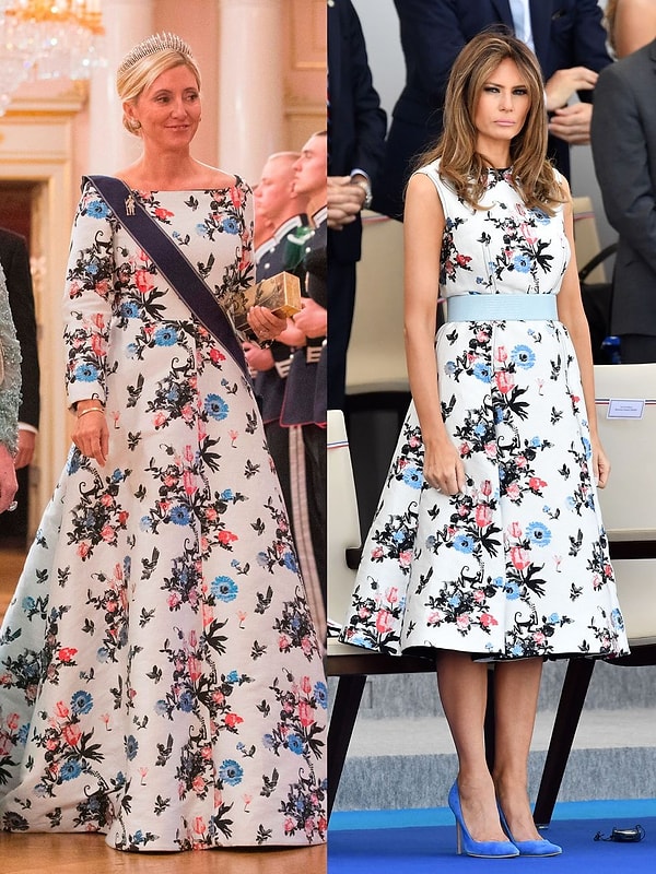 13. Принцесса Греции Мари Шанталь и экс-первая леди США Мелания Трамп