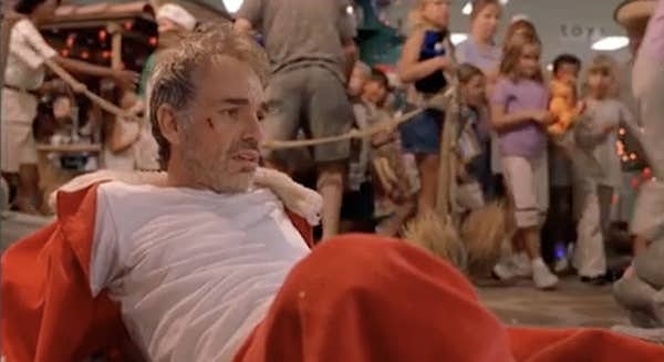 5. Билли Боб Торнтон сильно напился в ключевой сцене во время съемок «Плохого Санты».