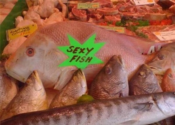 11. "Сексуальная рыбка". Без комментариев.