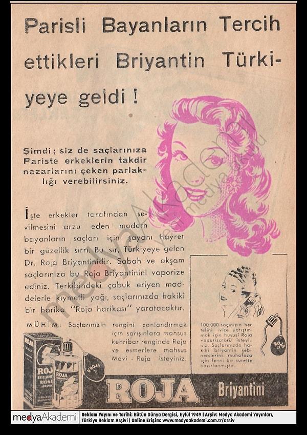 19. Roja Briyantini, Bütün Dünya Dergisi, Eylül 1949
