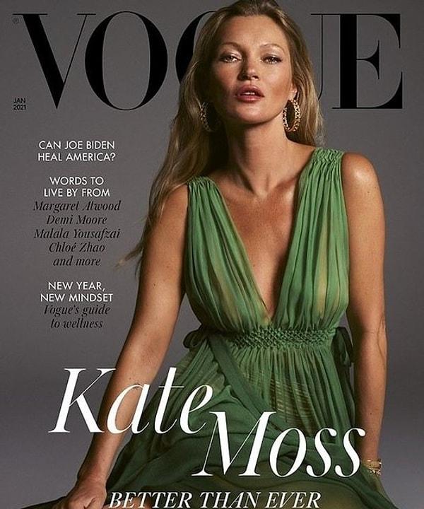 10. 28 yıl sonra yeniden Vogue dergisi için kamera karşısına geçen Kate Moss, güzelliğiyle herkesi büyüledi!