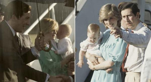 15. Prens Charles ve Prenses Diana, Prens William ile Avustralya seyahatinde.