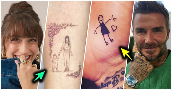 Çocuklarına Olan Sevgilerini Vücutlarına Yaptırdıkları Birbirinden Anlamlı Dövmelerle Ölümsüzleştiren 17 Ünlü