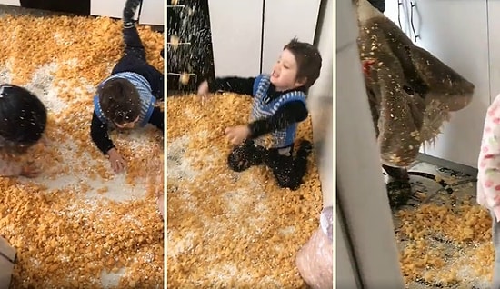 Çocuklarının Ayıcığın İçini Boşaltıp Etrafı Mahvetmesini Büyük Bir Sakinlikle Karşılayan Anne