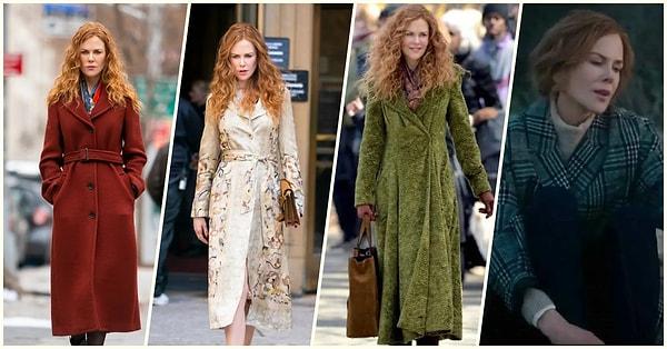 Dizi çıktığı ilk andan itibaren Nicole Kidman'ın yaptırdığı estetikler kadar dizi boyunca giydiği paltolar da ayrıca gündeme geldi...