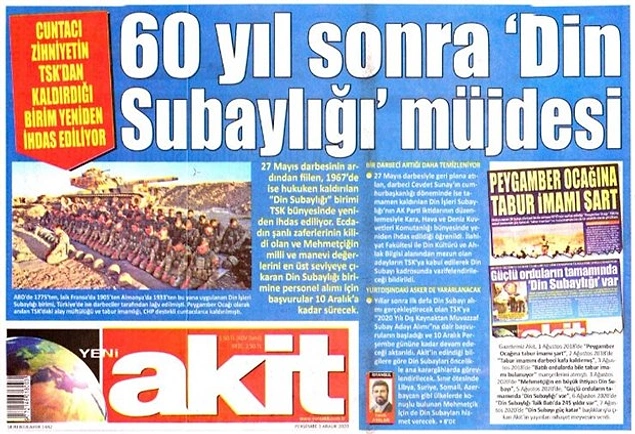 Akit haberi 'Müjde' olarak duyurdu.