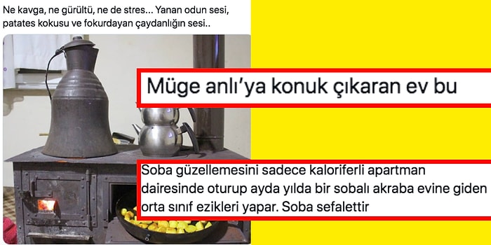 Bakınca Eliniz Donuyor! Fakir Edebiyatını Abartarak Soba Güzellemesi Yapan Twitter Hesabına Gelen Haklı Tepkiler