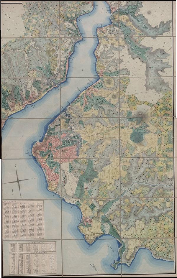 Anadolu yakasının kalbi, Üsküdar, Kadıköy ve Boğaziçi öğrencilerin çizdiği haritada öylesine ayrıntılı ki o yüzyılda çizilen başka haritalar bile böylesine detaylara sahip değil.