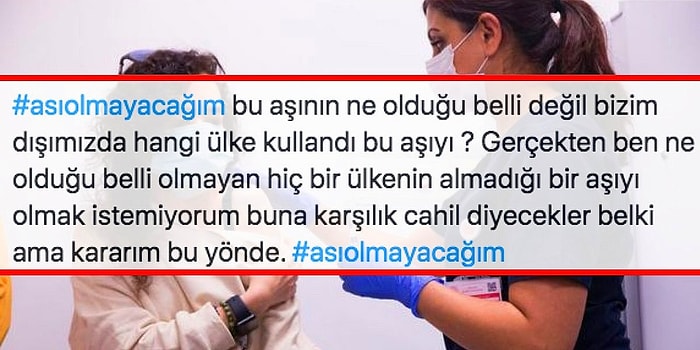 Çin Aşısı Güvenilir mi? Türkiye'nin Satın Aldığı Çin Aşısını Yaptırmayacaklarını Söyleyen Yurdum İnsanları