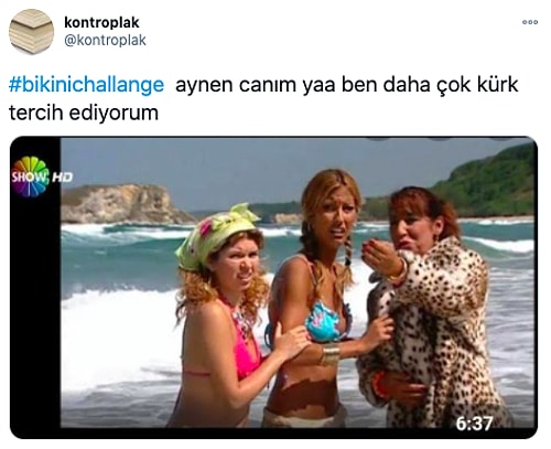 Kışın Ortasında Yürek Hoplatan Bikini Challange Akımına Yaptığı Şakalarla Katılan Mizahşörler