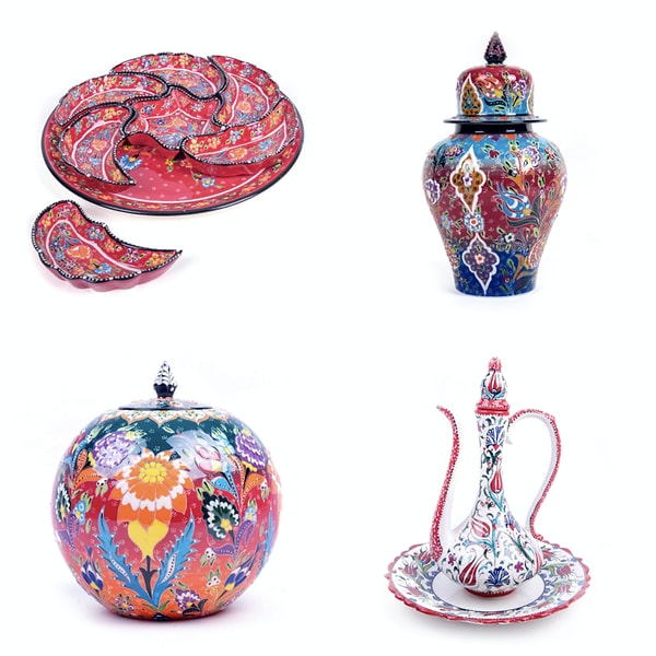 Изготовленные вручную изделия из фарфора Изника и Кютахьи, благодаря которым Турцию прозвали «страной керамики», история которых насчитывает несколько тысяч лет