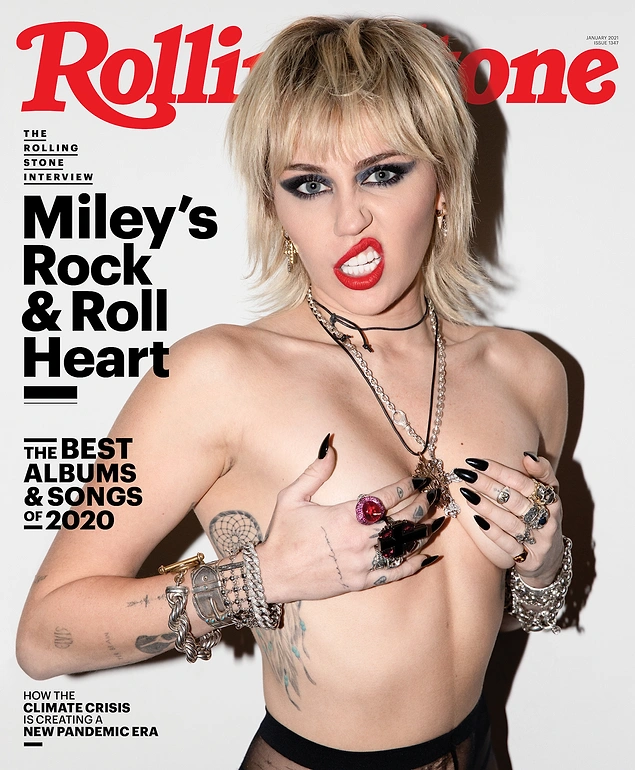 Rotasını bu kez rock müziğe çeviren yıldız, yeni albümünün şerefine Rolling Stone dergisine iddialı bir şekilde kapak oldu.