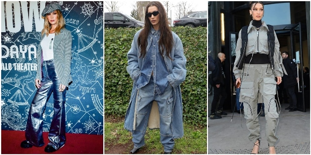 Bella Hadid'in 2020'de Giydiği ve Buram Buram 2000'ler Nostaljisi Yaşatan 14 Kombini
