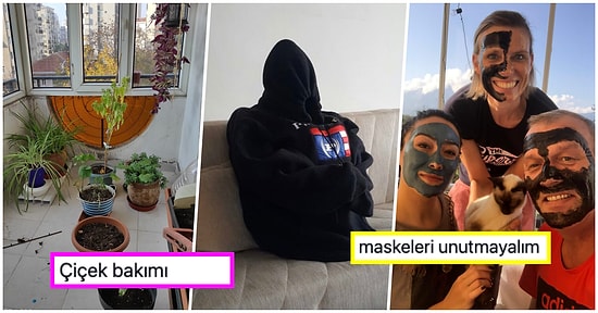 Sokağa Çıkma Yasağını Nasıl Geçirdiklerini Bir Görselle Anlatırken Apayrı Tellerden Çalan 19 Takipçimiz