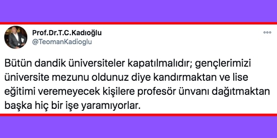 Lise Öğretmeni Seviyesindeki Akademisyenler ve Öğrencileri Kandırmaktan Başka Bir İşe Yaramayan Dandik Üniversiteler Tartışması