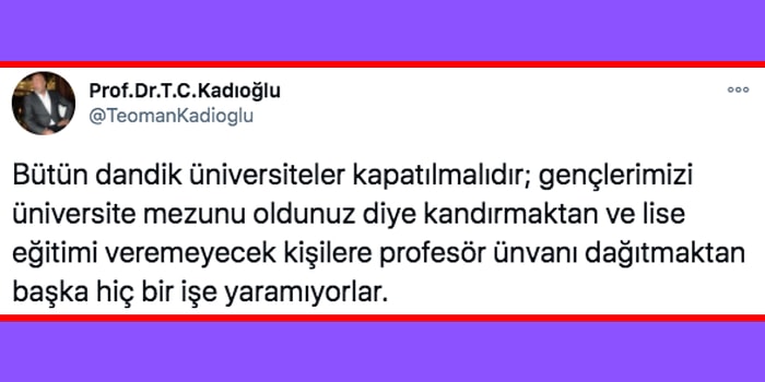 Lise Öğretmeni Seviyesindeki Akademisyenler ve Öğrencileri Kandırmaktan Başka Bir İşe Yaramayan Dandik Üniversiteler Tartışması