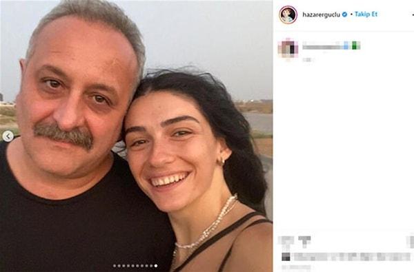 Yaklaşık iki senedir yönetmen Onur Ünlü ile aşk yaşayan Ergüçlü, Instagram hesabından sevgilisiyle beraber aşk pozu verdi.