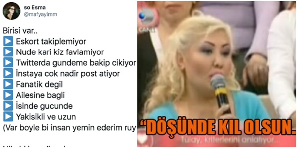 Bulduğu Kusursuz Erkek Arkadaşının Özelliklerini Sayan Kadının Hevesini Kursağında Bırakan Baltalı İlahlar