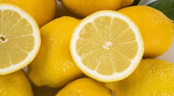 7. El, yüz ve vücudun diğer kararan bölgeleri için limon kullanılıyormuş.