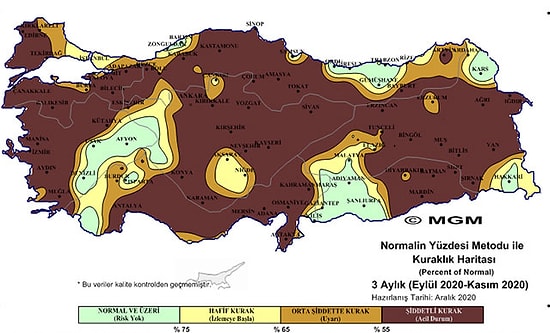 Meteorolojinin Haritası Kuraklığın Geldiği Noktayı Gözler Önüne Serdi