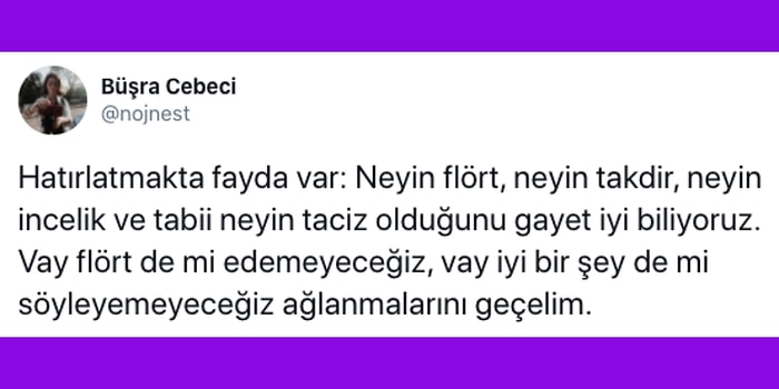 Uykularının Kaçmasını İstemeyen Erkekler İçin Tek Tek Anlatıyoruz: "Taciz Ne, Yanlış Anlaşılma Olamaz mı, Flört de mi Etmeyelim?"