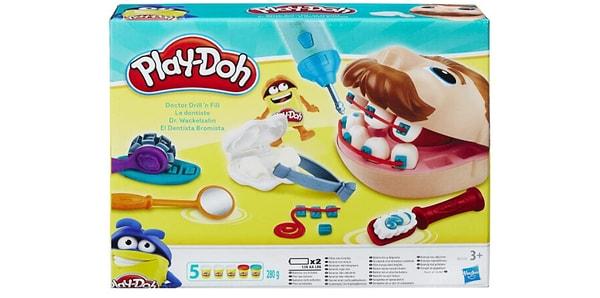 10. Play-Doh'un bu dişçi setiyle çocuğunuz çok eğlenceli vakitler geçirebilir.