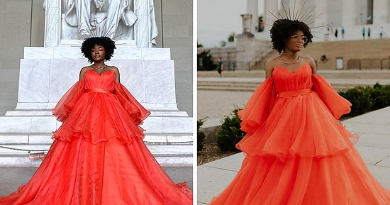 18-летняя школьница, у которой не было выпускного из-за коронавируса, отправилась в туристическое место, чтобы  устроить себе фотосессию