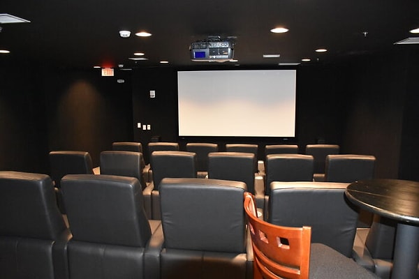 11. Поклонникам кино будет интересно узнать, что здесь есть домашний кинотеатр.