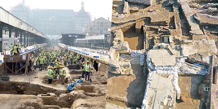 Haydarpaşa Garı Kazılarında, Mezarların Bulunduğu Mermer Tabanlı Bir Yapı Tespit Edildi