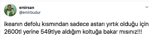 Ikea'dan Düşeş Koltuk Almanın Sevincini Paylaşan Kişinin Hevesini Kursağına Tıkayan Baltalı İlahlar