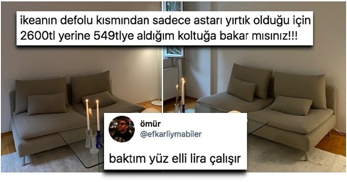 Ikea'dan Düşeş Koltuk Almanın Sevincini Paylaşan Kişinin Hevesini Kursağına Tıkayan Baltalı İlahlar