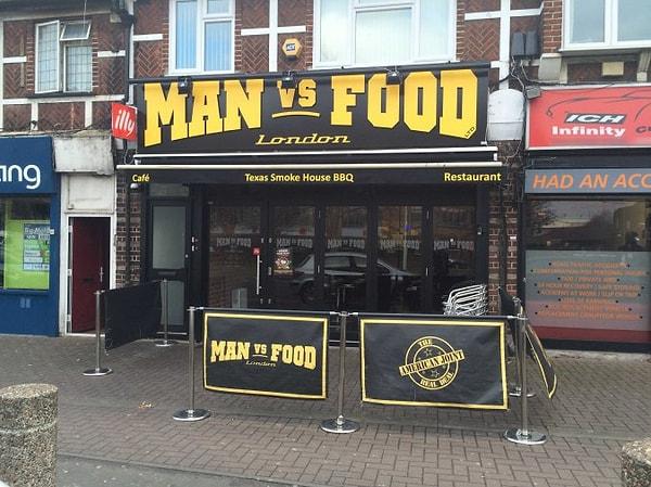 Dışarıdan bakınca oldukça normal gözüken Man vs Food restoranı menüsü ve challangeları ile diğerlerinden ayrılıyor.