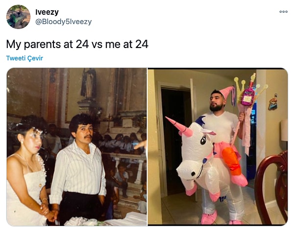 1. "Мои родители в 24 vs я в 24 года"