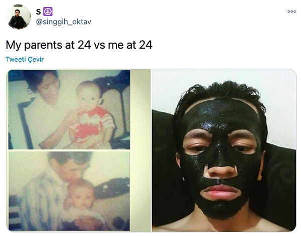 12. "Как выглядели мои родители в 24 и как выгляжу я в  24"