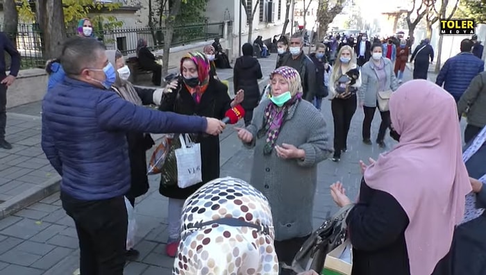 İki Kadının 'Geçinemiyoruz, Kendi Halkı Açken Başka Ülkeye Yardım Yapılması Mantıksız' Tartışmasını Yasin-i Şerif Okuyarak Bitiren Kadın