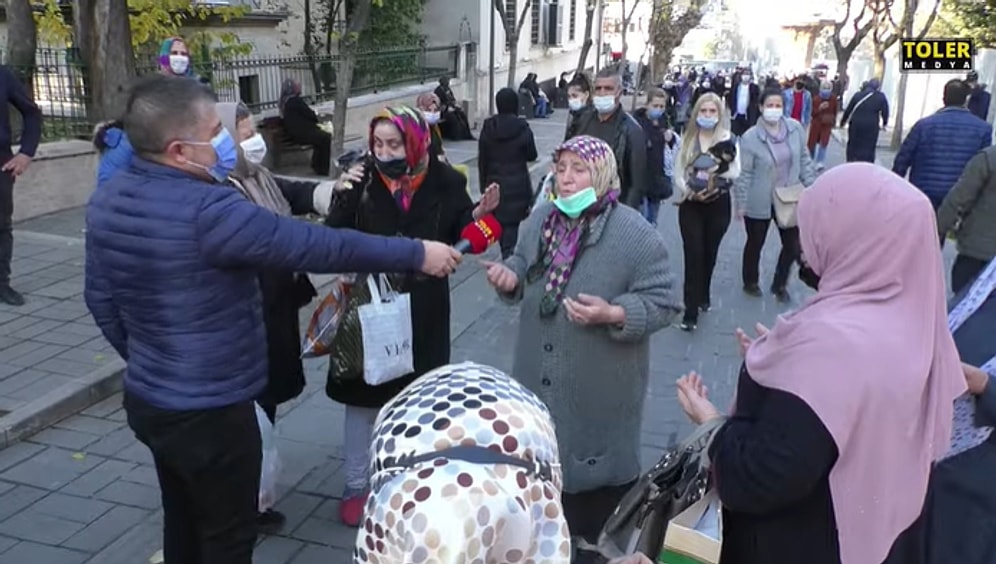 İki Kadının 'Geçinemiyoruz, Kendi Halkı Açken Başka Ülkeye Yardım Yapılması Mantıksız' Tartışmasını Yasin-i Şerif Okuyarak Bitiren Kadın