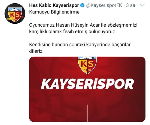 Şükür Bu Olayı da Kimselere Kaptırmadık! Kayserispor, Öğlen Doğum Gününü Kutladığı Futbolcusunun Akşam Sözleşmesini Feshetti